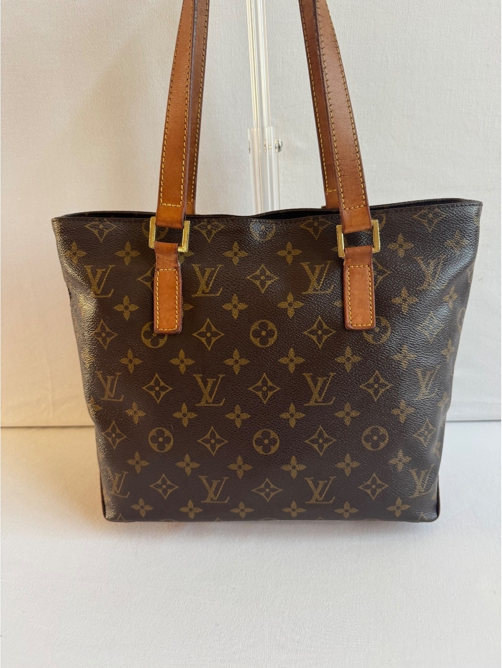 Authentic Louis Vuitton Cabas Piano Monogram Tote M51148 Entrupy COA France